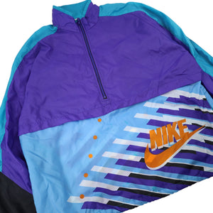Vintage 90s Nike Gray Tag Pullover Windbreaker Jacket - M