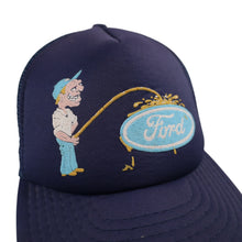 Load image into Gallery viewer, Vintage 80s Pissing on Ford Mesh Trucker Hat - OS