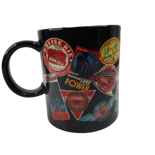 Vintage Harley Davidson Vacation Destination Stickers Coffee Mug - OS