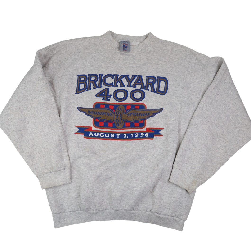 Vintage 1996 Brickyard 400 Graphic Sweatshirt - XL