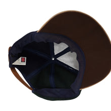 Load image into Gallery viewer, Vintage Budweiser Split Wool Leather Brim Strapback Hat