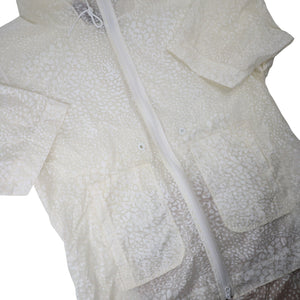 NWT Adidas x Stella McCartney Leopard Print Rain Running Poncho - WMNS L