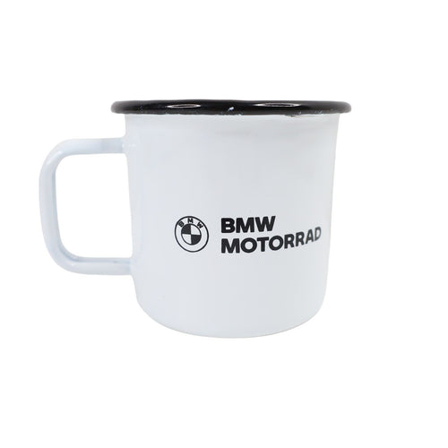 Vintage BMW Motorrad Enamel Metal Camp Cup - OS