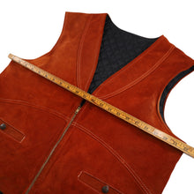 Load image into Gallery viewer, Vintage ABC for Kawasaki Suede Leather Riding Vest - L