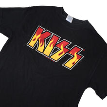 Load image into Gallery viewer, Vintage Y2k Kiss Spellout Flame Graphic Band T Shirt - M