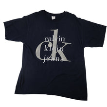 Load image into Gallery viewer, Vintage Calvin Klein Jeans Big Spellout Graphic T Shirt - XL