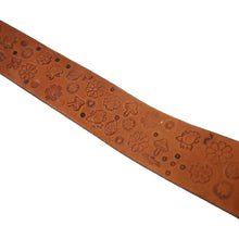Load image into Gallery viewer, Vintage Embossed Leather Leo Hippy Belt - 32&quot;-36&quot;