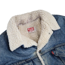 Load image into Gallery viewer, Vintage Levis Denim Sherpa Jacket - L