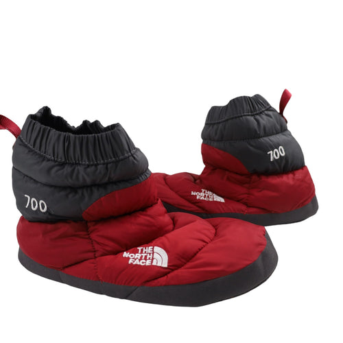 The North Face 700 Down Mens Medium Camp Boot Slippers Red - M