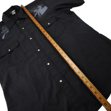 Load image into Gallery viewer, Vintage Y2k Felon Pearl Snapdown Frankenstein Graphics Rockabilly Shirt - XL