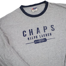 Load image into Gallery viewer, Vintage Chaps Ralph Lauren Graphic Spellout Long Sleeve Graphic T Shirt -  L