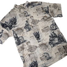 Load image into Gallery viewer, Vintage Harley Davidson x Tori Richards Allover Print Viscose Button Up Shirt - M