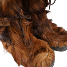 Load image into Gallery viewer, True Vintage 70s Italian Goat Skin Long Hair Boots - W11