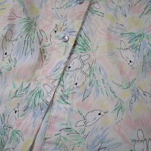 Load image into Gallery viewer, Vintage H Bar C Ranchwear Allover Cockatoo Print Pearl Snap Down Shirt
