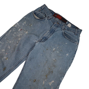 Vintage Distressed Levis Silver Tab Baggy Denim Jeans - 33"x34"