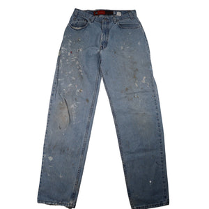 Vintage Distressed Levis Silver Tab Baggy Denim Jeans - 33"x34"