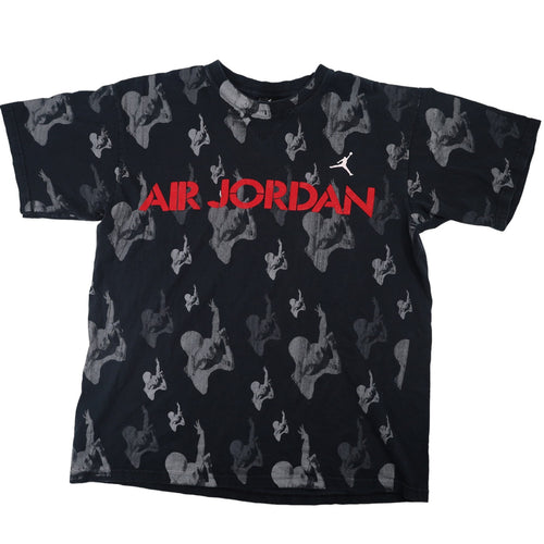 Vintage Y2k Nike Air Jordan Allover Print Graphic T Shirt - M