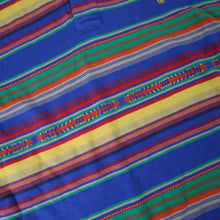 Load image into Gallery viewer, Vintage Polo Ralph Lauren Aztec Design Bright Pastel Polo Shirt - L