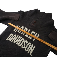 Load image into Gallery viewer, Vintage Harley Davidson Knit Spellout Cowl Sweater - WMNS M