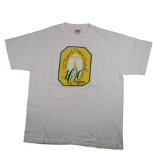 Load image into Gallery viewer, Vintage 90s University of Oregon 100 Year Football Anniversary Graphic T Shirt