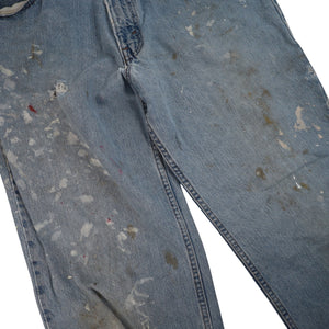 Vintage Distressed Levis Silver Tab Baggy Denim Jeans - 33"x34"