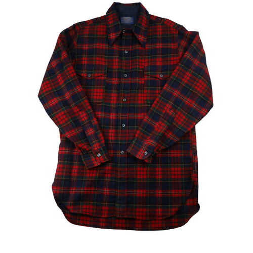 Vintage Pendleton %100 Wool Flannel Button Down Shirt - L