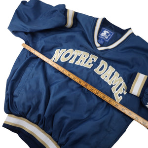 Vintage Starter Notre Dame Spellout Windbreaker Jacket - S