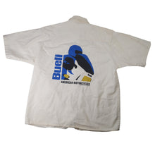 Load image into Gallery viewer, Vintage 1996 Harley Davidson Buell Graphic Button Up Work Shirt - XL