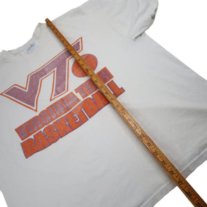 Vintage Virginia Tech Basketball Graphic T Shirt - XL