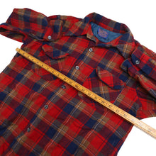 Load image into Gallery viewer, Vintage 50s/60s Pendleton Shadow Plaid Wool Shirt - S