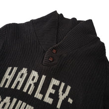 Load image into Gallery viewer, Vintage Harley Davidson Knit Spellout Cowl Sweater - WMNS M