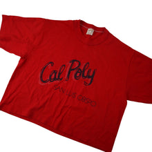 Load image into Gallery viewer, True Vintage Sportswear Cal Poly San Luis Obispo Crop Top Tee - WMNS M