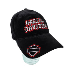 Load image into Gallery viewer, Vintage Harley Davidson Velvet Spellout Hat - OS