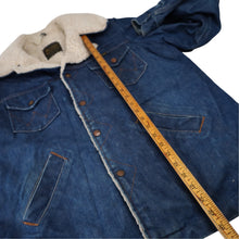 Load image into Gallery viewer, Vintage Wrangler Sherpa Lined Denim Wrange Coat - L