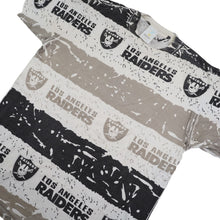 Load image into Gallery viewer, Vintage Los Angeles Raiders All Over Print Graphic T Shirt - M
