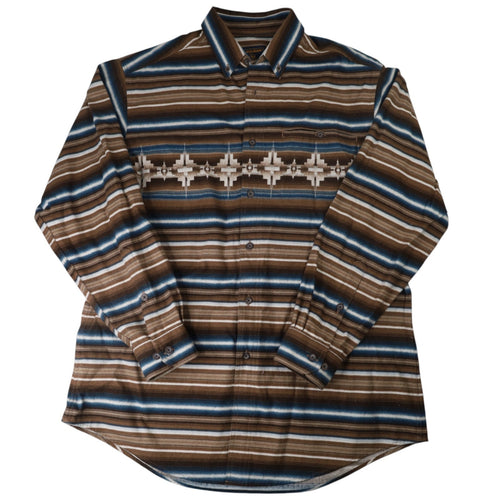 Vintage Woolrich Aztec Design Thick Flannel Shirt - L