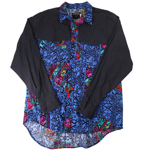 Vintage Frontier Series Crazy Vibrant Western Shirt - XL