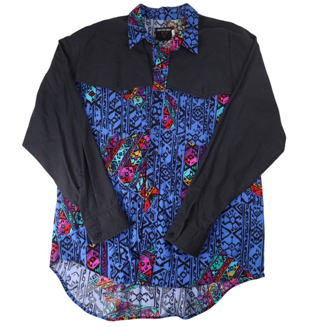 Vintage Frontier Series Crazy Vibrant Western Shirt - XL