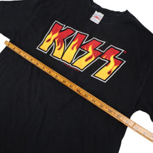 Load image into Gallery viewer, Vintage Y2k Kiss Spellout Flame Graphic Band T Shirt - M