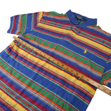 Load image into Gallery viewer, Vintage Polo Ralph Lauren Aztec Design Bright Pastel Polo Shirt - L