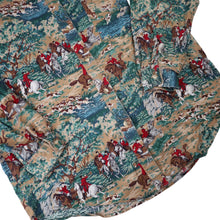 Load image into Gallery viewer, Vintage Gotcha Covered Classic Fox Hunting Pattern Button Up Shirt - L