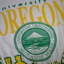 Load image into Gallery viewer, Vintage Majestic University of Oregon Ducks All Over Print Graphic Sweatshirt - L