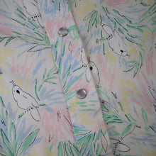 Load image into Gallery viewer, Vintage H Bar C Ranchwear Allover Cockatoo Print Pearl Snap Down Shirt