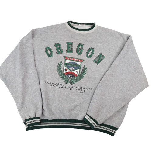 Vintage University of Oregon Ducks Spellout Sweatshirt - XL
