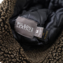 Load image into Gallery viewer, Vintage Wilson Leather Sherpa Lined Baseball Trapper Hat - M