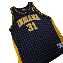 Load image into Gallery viewer, Vintage 90s Champion Indiana Pacers #31 Reggie Miller Pinstripe Jersey - XL