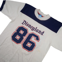 Load image into Gallery viewer, Vintage 80s Disneyland Ringer Spellout Graphic T Shirt - M