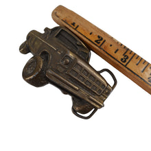 Load image into Gallery viewer, Vintage Brass Pick Up Truck 3D Belt Buckle - 3"