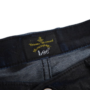 Vivienne Westwood x Lee Anglomania Drop Crotch Painted Denim Jeans - 36"x34"