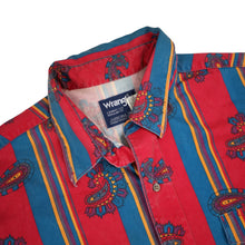 Load image into Gallery viewer, Vintage Wrangler Brushpopper Pastel Paisley Button Up Shirt - XL